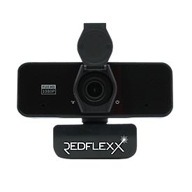 Webcam REDFLEXX REDCAM RC-300, Full HD, 1920 x 1080 px, USB 2.0, dirección panorámica 360/20°, autofoco, compresión de vídeo, negro