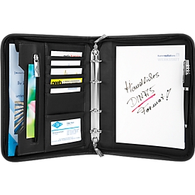 WEDO Conference folder Elegance,  DIN A5, synthetic leather/nylon, black