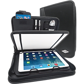 WEDO Tablet-Organizer ELEGANCE, DIN A5, Kunstleder/Nylon, mit Schreibblock, schwarz