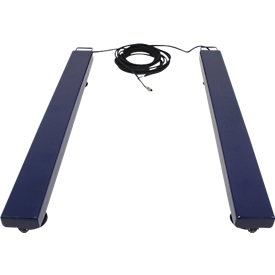 Weegbalk Adam AELP-2000, weegbereik 500 g-2000 kg, met wielen en handgrepen, B 120 x D 1330 x H 85 mm, staal, blauw