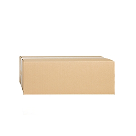 Wellpapp-Faltkartons, 1-wellig, 350 x 250 x 100 mm, braun
