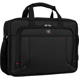 Wenger Prospectus laptoptas, laptop tot 16", laptop- &amp; tabletvak, trolley-sluiting, B 420 x H 330 x L 150 mm, 15 l, polyester, zwart