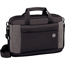Wenger Underground laptoptas, laptop tot 16", laptop- &amp; tabletvak, organiser, snelkoffer, B 430 x H 310 x L 90 mm, 9 l, polyester, zwart/grijs