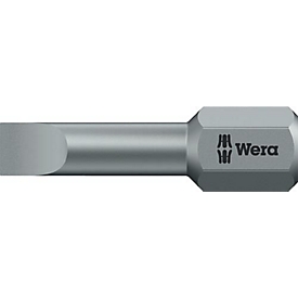 Wera Bit 800/1 TZ, slotted, 4, blade thickness 0.5 mm, length 25 mm, 10 pieces