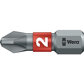 Wera Bit 851/1 BTZ, Philips, PH 3, longueur 25 mm, 10 pièces