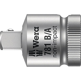 WERA Reduzierstück 781 B, CV-Stahl matt verchromt, Antrieb 3/8" auf Abtrieb 1/4", L 28 mm