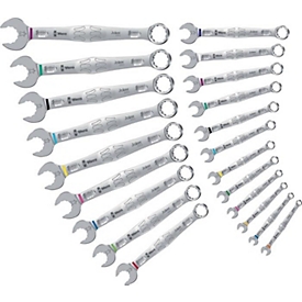 WERA Ringmaulschlüsselsatz 6003 Joker, 22-tlg., SW 5,5-32 mm, gerader legierter Werkzeugstahl