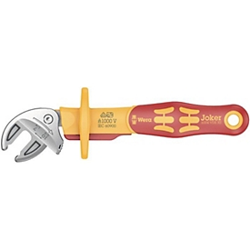 WERA Rollgabelschlüssel 6004 Joker VDE XS, verstellbar, 7-10 mm, L 119 mm, VDE-isoliert bis 1000V, Ratschenfunktion