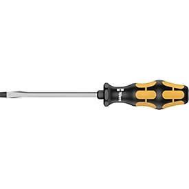 WERA slotted screwdriver 932 A, blade width 3.5 mm, blade length 80 mm, 2C handle, molybdenum vanadium steel