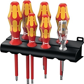 WERA VDE-schroevendraaierset 160 i/165 i/7, 7-delig, sleuf/PZD, IEC 60900, laserpunt, geïsoleerd tot 1000 V