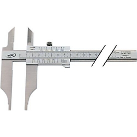 Werkplaats schuifmaat DIN 862 300mm met tips parallax-vrij