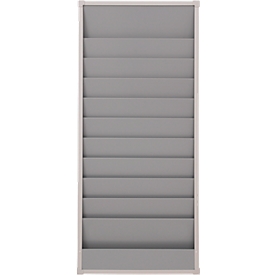 Werkstattplaner Eichner, 2-bahnig, 10 Schienen, für bis zu 20 Auftragstaschen des Formates A5, B 554 x H 960 mm, Kunststoff, grau