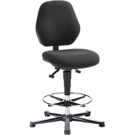 Werkstoel COUNTER Basic, glijders, antraciet