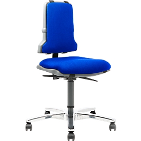 Werkstoel Sintec 160, stof Genius blauw