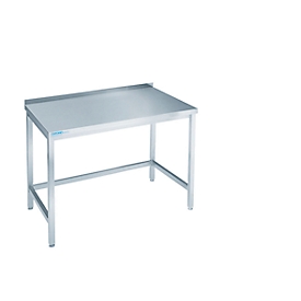 Werktafel van rvs, inrijvakken, 850 x 700 x 1000 mm