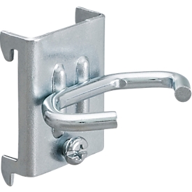Werkzeughalter WFI, Bügelform, für Lochplatten mit Lochgröße 9 x 9 mm & Lochabstand 38 mm, L 43 x B 20 mm, Stahl, 5 Stück