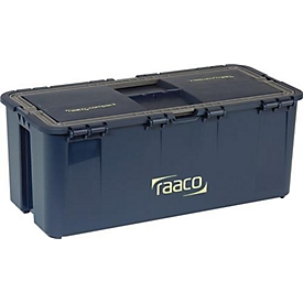 Werkzeugkoffer RAACO Compact 20, 6 Einsteckfächer, B 474 x T 239 x H 190 mm, Polypropylen, blau