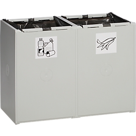 Wertstoff-Sammelsystem 2000, 60 Liter, Zweier-Element, Lieferung ohne Deckel!