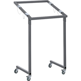 Wertstoffsammler, fahrbar + 50 Wertstoffsäcke, transparent 