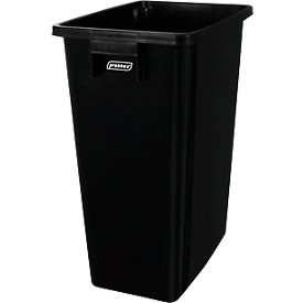 Wertstoffsammler Probbax MixMatch, Volumen 60 l, mit Griff, ohne Deckel, L 320 x B 460 x H 580 mm, Recycling-Polypropylen, schwarz