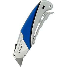 Westcott cutter E-84042, 18 mm, plier handle, soft grip, black/blue/silver