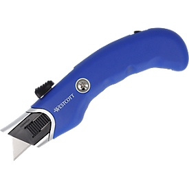 Westcott cutter knife, trapezoid blade 19 mm, with 5 spare blades, ergonomic
