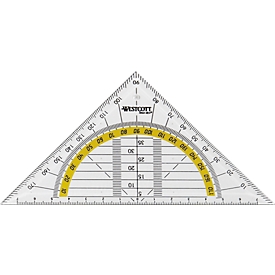 Westcott Geodriehoek, standaard, 16 cm