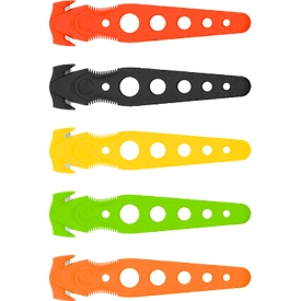 WESTCOTT safety knife set of 5, concealed blade, assorted colors