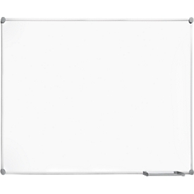 Whiteboard 2000 MAULpro, weiß emailliert, Rahmen platingrau, 1200 x 900 mm