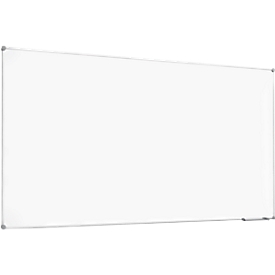 Whiteboard 2000 MAULpro, weiß kunststoffbeschichtet, Rahmen platingrau, 1200 x 2400 mm