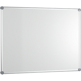 Whiteboard 2000 MAULpro, weiß kunststoffbeschichtet, Rahmen platingrau, 1800 x 900 mm