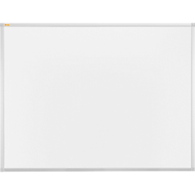 Whiteboard Franken X-tra!Line, emaillierte Oberfläche, magnethaftend, beschriftbar, inkl. Ablageschale, B 1200 x H 900 mm, Stahl/Aluminium, weiß-silber