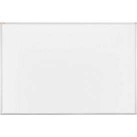 Whiteboard Franken X-tra!Line, emaillierte Oberfläche, magnethaftend, beschriftbar, inkl. Ablageschale, B 1500 x 1000 mm, Stahl/Aluminium, weiß-silber