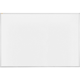Whiteboard Franken X-tra!Line, emaillierte Oberfläche, magnethaftend, beschriftbar, inkl. Ablageschale, B 1800 x 1200 mm, Stahl/Aluminium, weiß-silber
