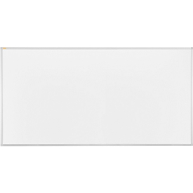 Whiteboard Franken X-tra!Line, emaillierte Oberfläche, magnethaftend, beschriftbar, inkl. Ablageschale, B 2000 x H 1000 mm, Stahl/Aluminium, weiß-silber