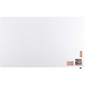 Whiteboard Legamaster Essence, für die Wandmontage im Querformat, B 2000 x H 1195 mm, Stahl weiss emailliert, magnethaftend, mit umfangreichem Zubehör