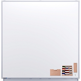 Whiteboard Legamaster PROFESSIONAL, Höhe 1200 mm, Breite 1200 mm, mit umfangreichem Zubehör