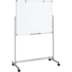 Whiteboard Maulpro Fixed Mobil, doppelte Arbeitsfläche, mobil, mit gratis Starter-Set, 1000 x1200 mm