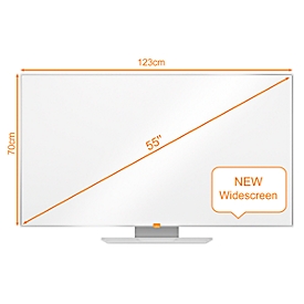 Whiteboard nobo Widescreen, emailliert, 700 x 1230 mm