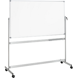 Whiteboard pivotant Revolve MAUL, mobile, revêtement, 1000 x 1800 mm