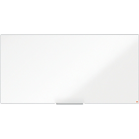Whiteboard Prestige nobo, acier, émail blanc, magnétique, l. 1800 x H 900 mm