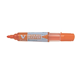 Whiteboardmarker PILOT V-Board Master, nachfüllbar, Tintenstandanzeige, Rundspitze, orange, 1 Stück