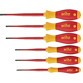 WIHA Jeu de tournevis 3251TRK6, TX-BO, 6 pièces, isolés, acier au chrome-vanadium-molybdène, manche multicomposants