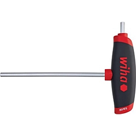 WIHA Sechskantwinkelschraubendreher ComfortGrip, SW 6 mm, Klingen-L 150 mm, Seitenabtrieb, mattverchromt
