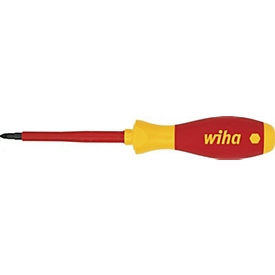 Wiha VDE-Schraubendreher 321N, PH 0, Klingenlänge 60 mm, IEC 60900 geprüft, Chrom-Vanadium-Molybdän-Stahl