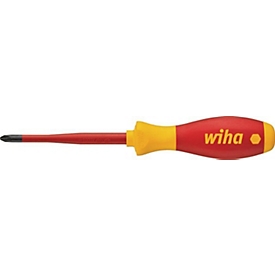 WIHA VDE-schroevendraaier 3211 slimFix, PH 1, klinglengte 80 mm, geïsoleerd, chroom-vanadium-molybdeenstaal