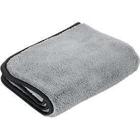 WIPEX SUPER CARE Chiffon en microfibres, 1 couche, haut pouvoir absorbant, lavable en machine jusqu'à 60°C, gris