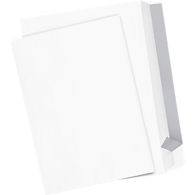 Witte enveloppen, C4 (229 x 324 mm), 100 g/m², zonder venster, klevend, 250 stuks