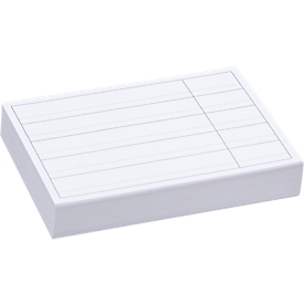 Witte etiketten voor stellingbak RK 321, RK 421, RK 421B, RK 521, RK 521B, 100 stuks