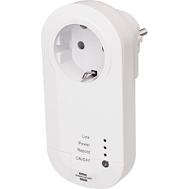 WLAN-socket brennenstuhl®Connect, 433 MHz-zender, 2,4 GHz, compatibel met Alexa/Google Assistant, timer